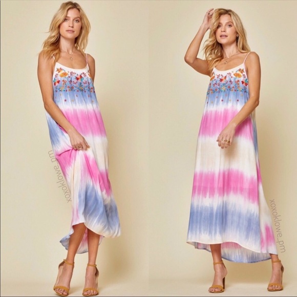 Tie Dye Floral Dress - Picture 5 of 9